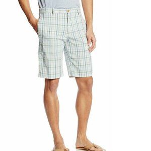 Men's Shorts Izod Plaid Flat Front size 30 NEW